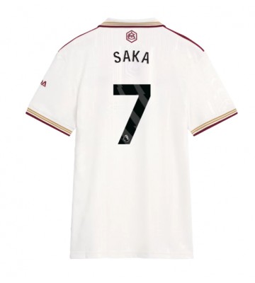 Arsenal Bukayo Saka #7 Terza Maglia Femmina 2025-26 Manica Corta